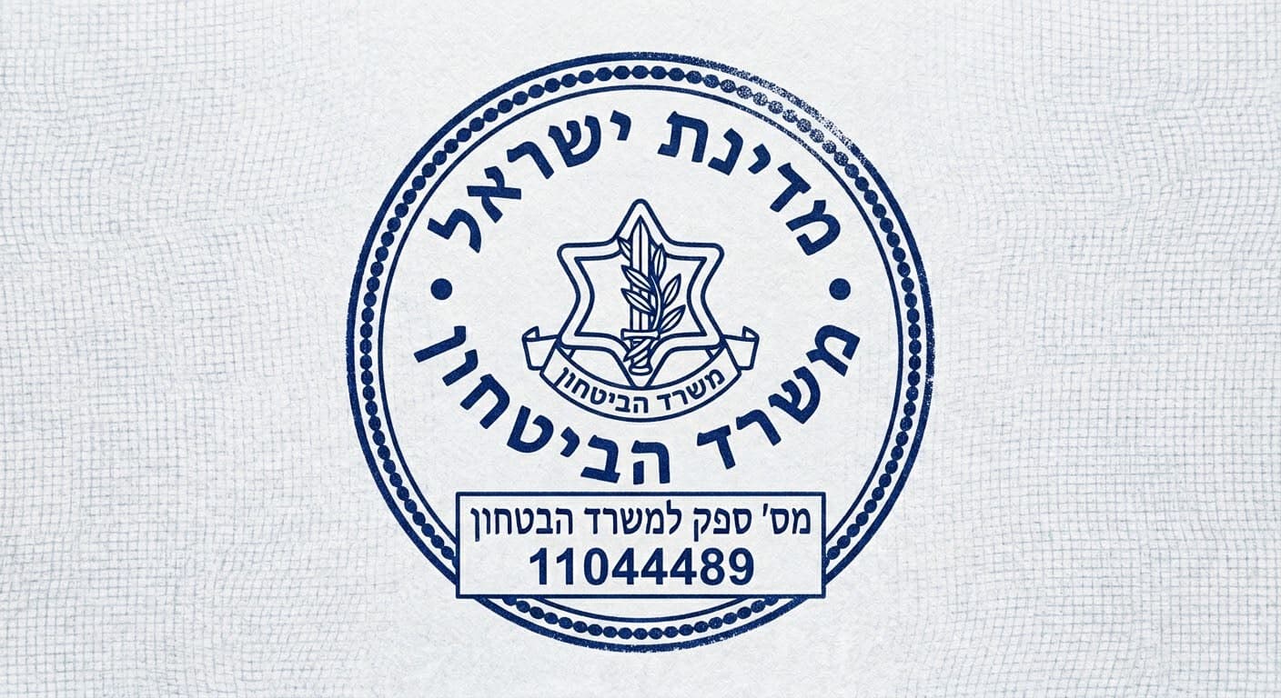 הלוגו של מאושר משרד הביטחון